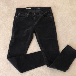 AG The Stevie Ankle Velour Straight Leg